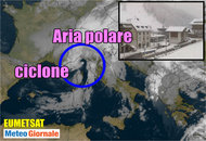 Diretta Meteo: novità sull’aria fredda, nevica sino a 400 metri. Tempeste di fulmini Diretta Meteo: novità sull’aria fredda, nevica sino a 400 metri. Tempeste di fulmini