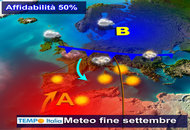 Fine settembre con un po' di bel tempo, poi un inizio ottobre davvero esplosivo Fine settembre con un po' di bel tempo, poi un inizio ottobre davvero esplosivo
