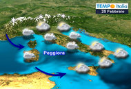 Forte maltempo invernale nel fine settimana: attese piogge intense e copiose nevicate. Freddo sino a inizio marzo Forte maltempo invernale nel fine settimana: attese piogge intense e copiose nevicate. Freddo sino a inizio marzo