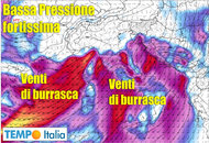 Meteo avverso, si avranno venti sino a forza di “tempesta” sui mari italiani Meteo avverso, si avranno venti sino a forza di “tempesta” sui mari italiani