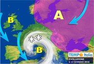 Meteo dal clima invernale. Perturbazioni, neve su Alpi. Non esclusa in Val Padana. Vento e pioggia Meteo dal clima invernale. Perturbazioni, neve su Alpi. Non esclusa in Val Padana. Vento e pioggia