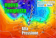 Meteo influenzato da Tempeste Nord Europa e Alta Pressione nord africana Meteo influenzato da Tempeste Nord Europa e Alta Pressione nord africana