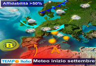 Meteo Italia a lungo termine: l'Anticiclone non demorde e proseguirà l'estate anche a settembre Meteo Italia a lungo termine: l'Anticiclone non demorde e proseguirà l'estate anche a settembre