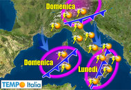 Meteo al 30 Giugno: TEMPORALI su mezza Italia, poi CALDO dal Sahara, MALTEMPO