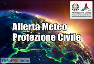 OGGI allerta meteo Protezione Civile varie regioni. Il comunicato ufficile