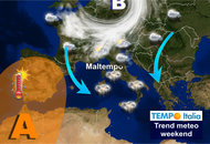 Ondata di maltempo da ovest e crollo delle temperature: instabilità sino a metà mese, poi meteo d'estate Ondata di maltempo da ovest e crollo delle temperature: instabilità sino a metà mese, poi meteo d'estate