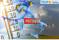 STOP refrigerio, METEO con sole e caldo. TEMPORALI sparsi specie al Nord, ma poi PEGGIORA STOP refrigerio, METEO con sole e caldo. TEMPORALI sparsi specie al Nord, ma poi PEGGIORA