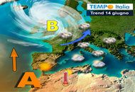 Sussulto fresco con temporali, poi scoppierà il gran caldo africano su mezza Italia Sussulto fresco con temporali, poi scoppierà il gran caldo africano su mezza Italia