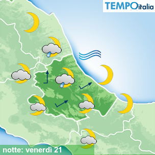 Mappa notte per la giornata del 2026-08-21