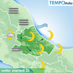 Mappa notte per la giornata del 2026-10-20