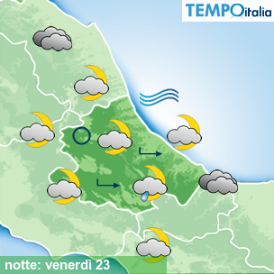 Mappa notte per la giornata del 2026-10-23