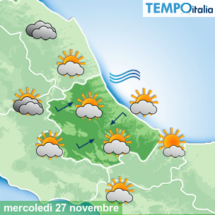 Mappa Giornaliera per la giornata di mercoledì 16 marzo