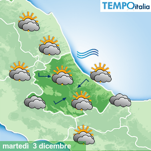 Mappa Giornaliera per la giornata di mercoledì 16 marzo