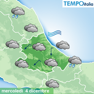 Mappa Giornaliera per la giornata di mercoledì 16 marzo