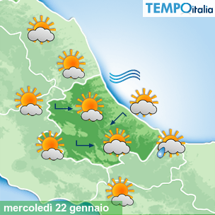 Mappa Giornaliera per la giornata di mercoledì 16 marzo