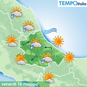 Mappa Giornaliera per la giornata di mercoledì 16 marzo