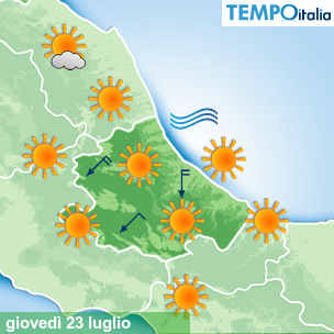 Mappa Giornaliera per la giornata di mercoledì 16 marzo