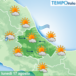 Mappa Giornaliera per la giornata di mercoledì 16 marzo
