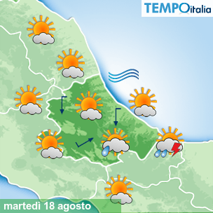 Mappa Giornaliera per la giornata di mercoledì 16 marzo