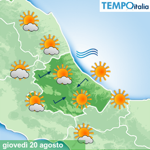 Mappa Giornaliera per la giornata di mercoledì 16 marzo