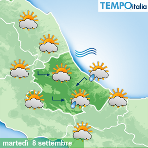 Mappa Giornaliera per la giornata di mercoledì 16 marzo