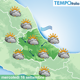 Mappa Giornaliera per la giornata di mercoledì 16 marzo
