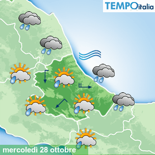 Mappa Giornaliera per la giornata di mercoledì 16 marzo