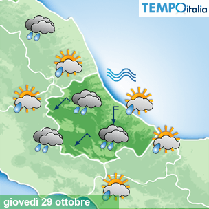 Mappa Giornaliera per la giornata di mercoledì 16 marzo