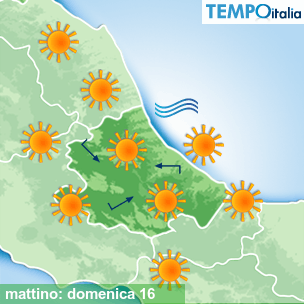 Mappa mattino per la giornata del 2026-08-16