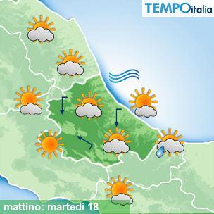 Mappa mattino per la giornata del 2026-08-18