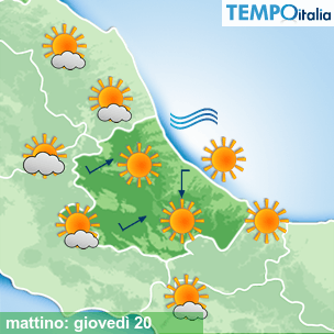 Mappa mattino per la giornata del 2026-08-20