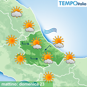 Mappa mattino per la giornata del 2026-08-23