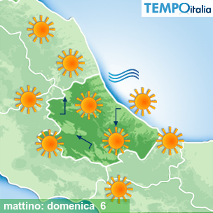 Mappa mattino per la giornata del 2026-09-06