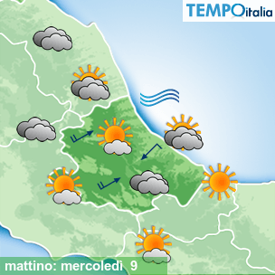 Mappa mattino per la giornata del 2026-09-09