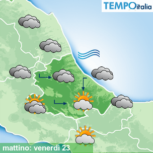 Mappa mattino per la giornata del 2026-10-23