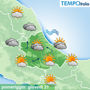 Mappa pomeriggio per la giornata del 2024-11-21