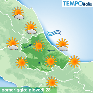 Mappa pomeriggio per la giornata del 2024-11-28