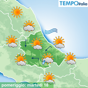 Mappa pomeriggio per la giornata del 2026-08-18
