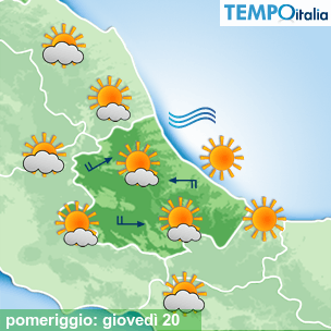 Mappa pomeriggio per la giornata del 2026-08-20