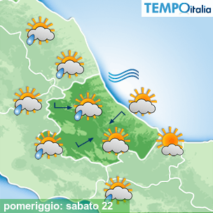 Mappa pomeriggio per la giornata del 2026-08-22