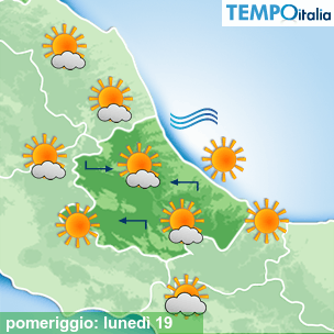 Mappa pomeriggio per la giornata del 2026-10-19