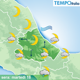 Mappa sera per la giornata del 2026-08-18