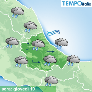 Mappa sera per la giornata del 2026-09-10