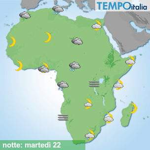 Mappa notte per la giornata del 2024-10-22