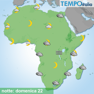 Mappa notte per la giornata del 2024-12-22