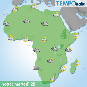 Mappa notte per la giornata del 2026-10-20