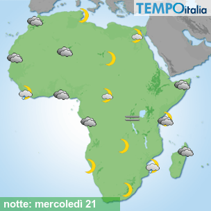 Mappa notte per la giornata del 2026-10-21