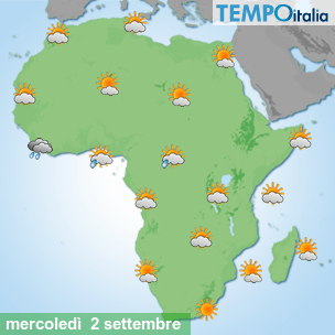 Mappa Giornaliera per la giornata di mercoledì 16 marzo