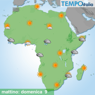 Mappa mattino per la giornata del 2026-08-09