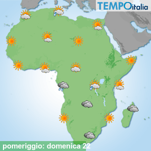 Mappa pomeriggio per la giornata del 2024-12-22